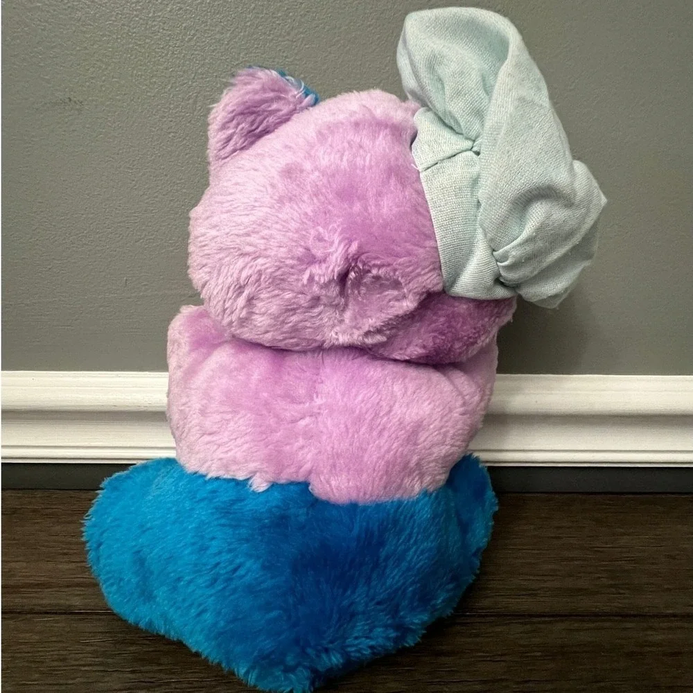 Vintage Circus Circus Casino Teddy Bear Plush Stuffed Animal Blue Hat Tie Baker